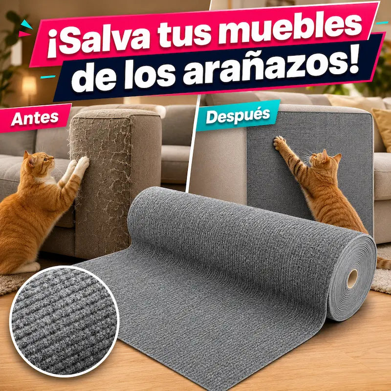 Tapete Rascador Adhesivo: Rescata tus sillones de los arañazos de tus mascotas 🐈🐕