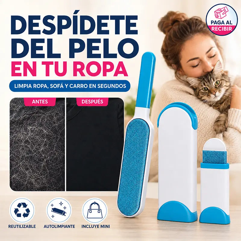 Kit de Cepillos Quitapelos: disfruta a tu mascota sin andar lleno de pelos