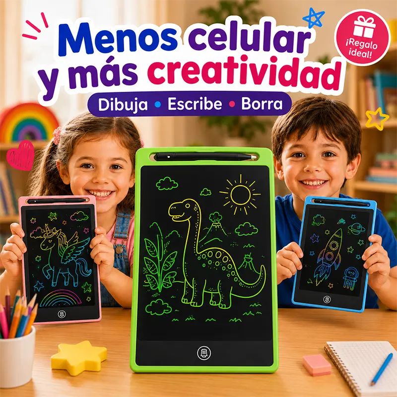 Tableta Mágica LCD: entretén a tu peque sin darle el celular 🎨✔️
