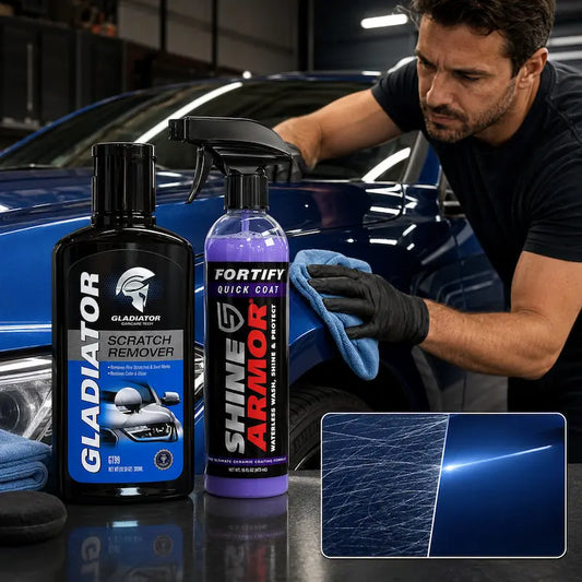 COMBO RENOVADOR PARA AUTOS: Pulidor Quita Rayones + Cera Protectora 🔥